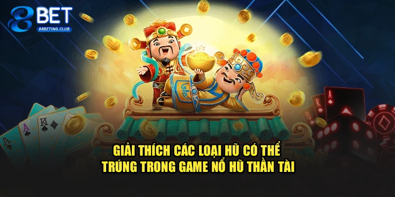 Giải thích các loại hũ có thể trúng trong game Nổ Hũ Thần Tài