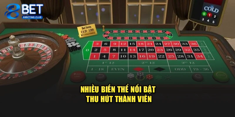 Nhiều biến thể nổi bật thu hút thành viên
